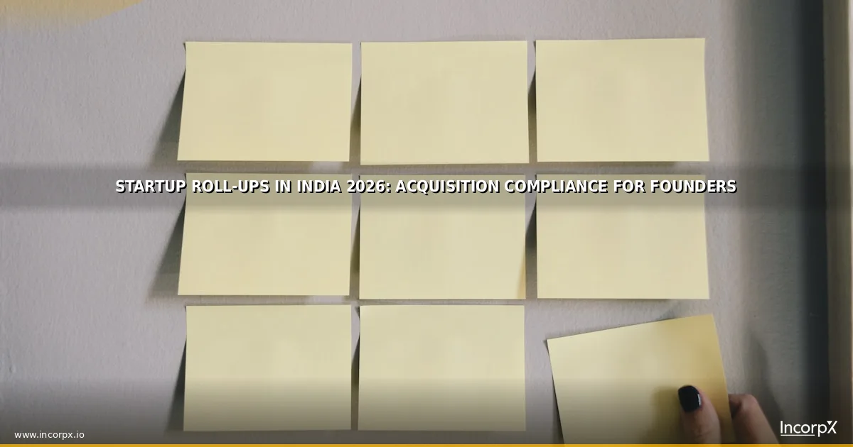 Startup Roll-Ups in India 2026: Acquisition Compliance for Founders Startup Roll-Ups in India 2026: Acquisition Compliance for Founders