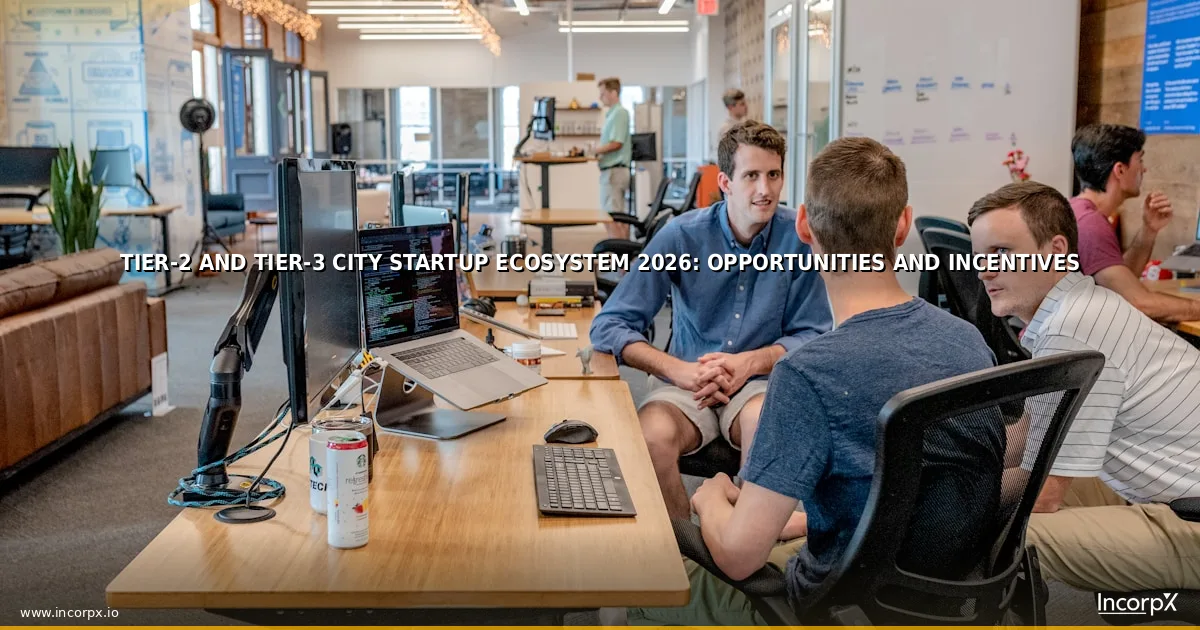 Tier-2 and Tier-3 City Startup Ecosystem 2026: Opportunities and Incentives