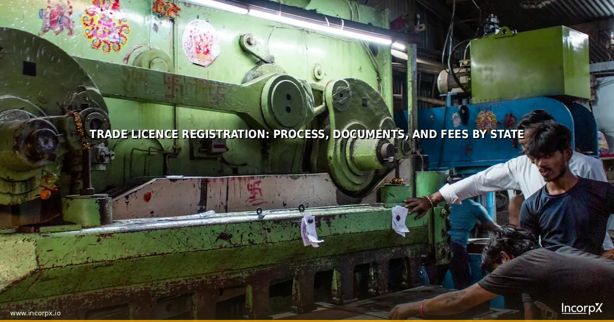 Trade Licence Registration: Process, Documents, and Fees by State