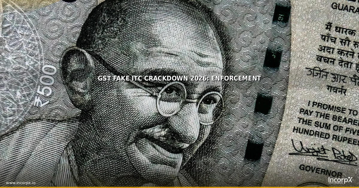 GST Fake ITC Crackdown 2026: Enforcement