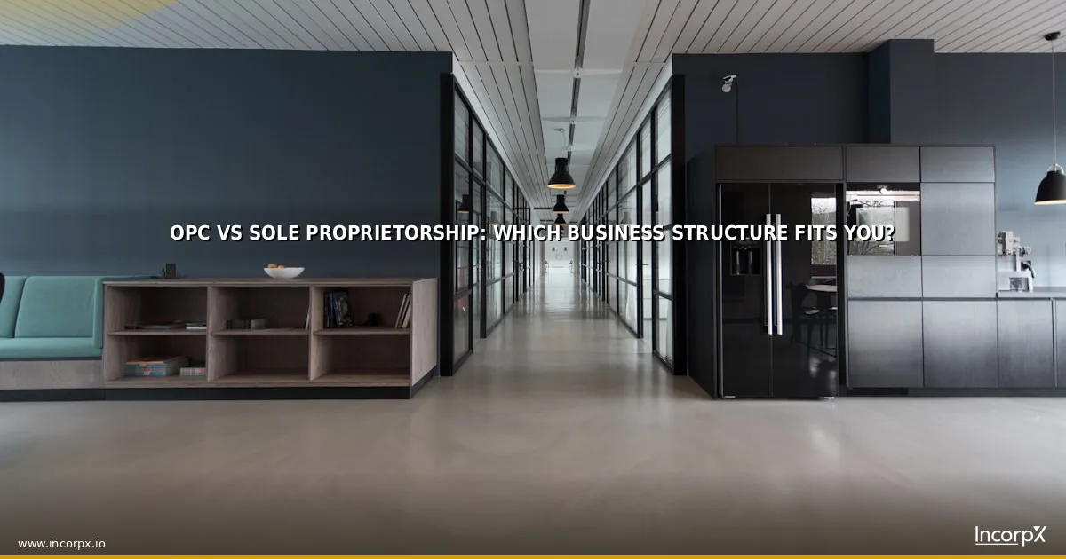 OPC vs Sole Proprietorship: Which Business Structure Fits You?
