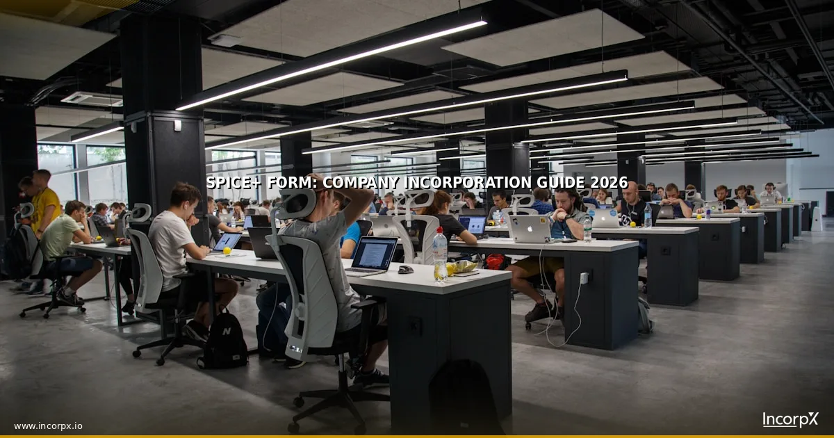 SPICe+ Form: Company Incorporation Guide 2026