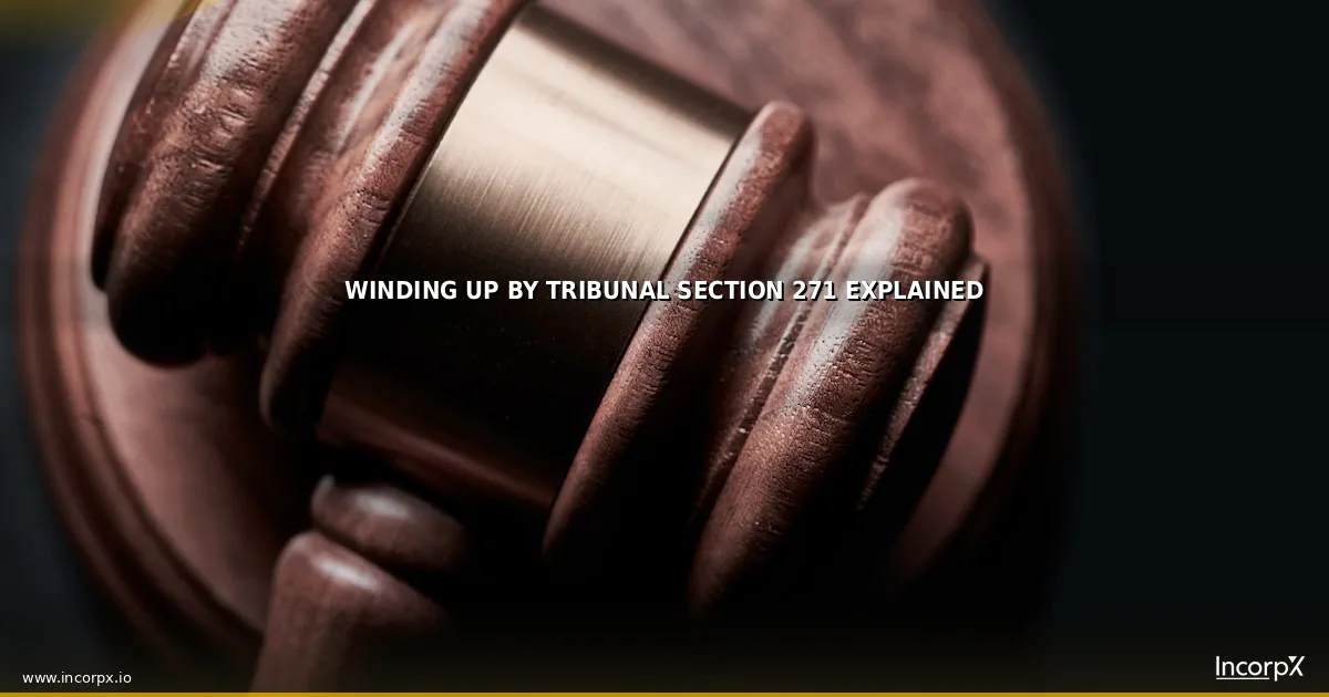 Winding Up by Tribunal Section 271 Explained