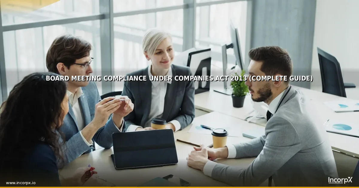 Board Meeting Compliance Under Companies Act 2013 (Complete Guide)