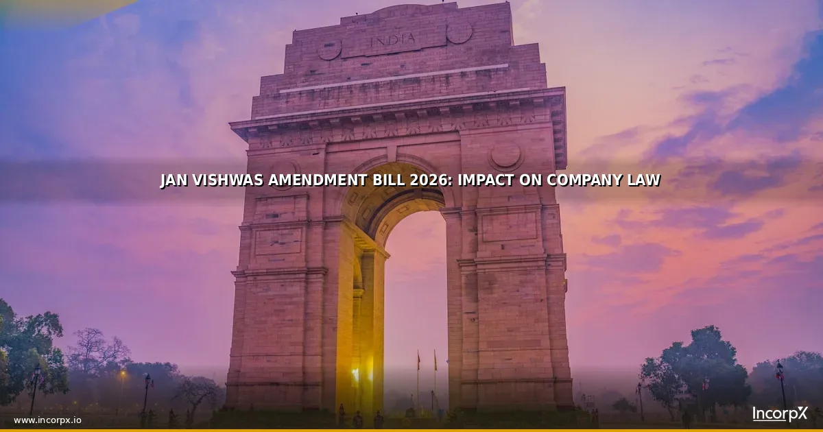Jan Vishwas Amendment Bill 2026: Impact on Company Law