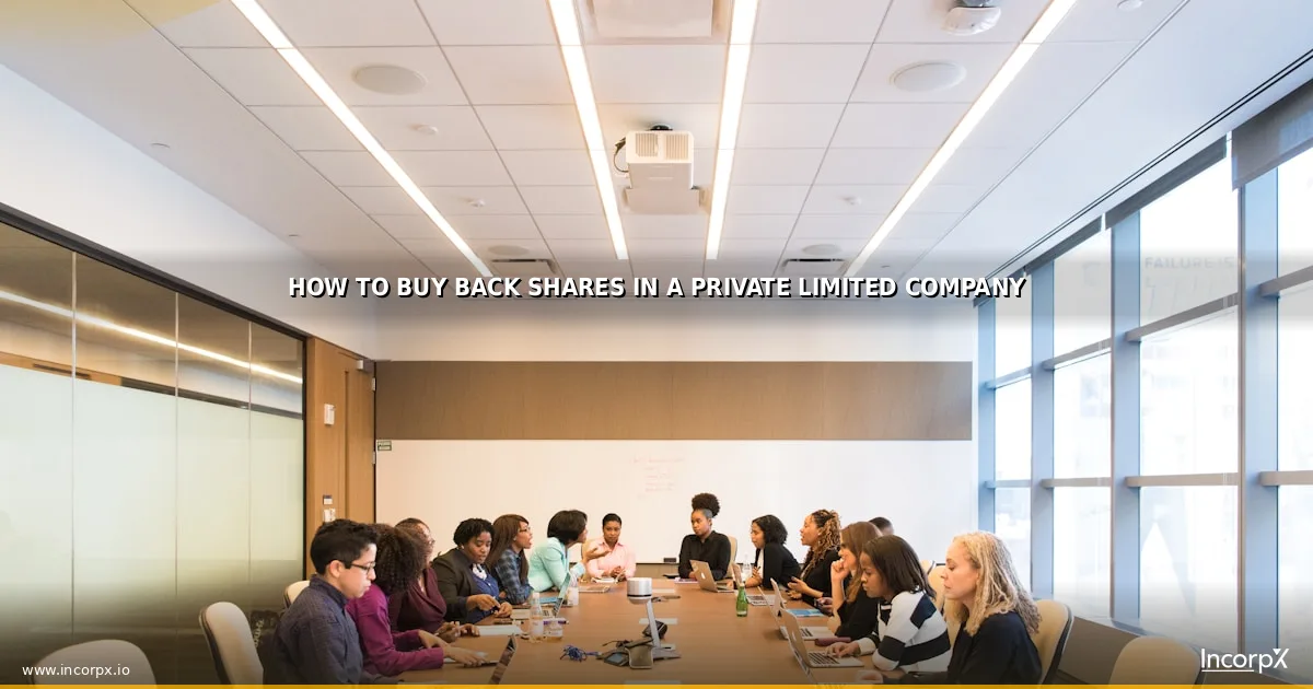 How to Buy Back Shares in a Private Limited Company