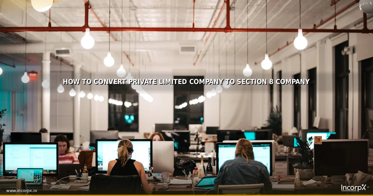 How to Convert Private Limited Company to Section 8 Company